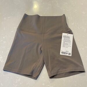 NWT Lulu Lemon Align High Rise Short 6” Brown